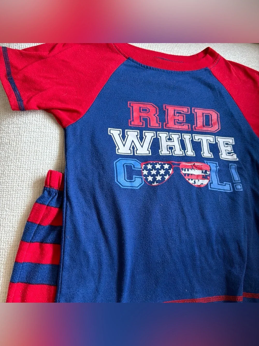 Gymboree Red & Blue 'Red White Cool' Pajama Set